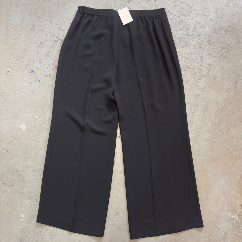 Lafayette 148 New York Dalton Black Wide Leg Pants Plus Size 18W NWT - Picture 5 of 8
